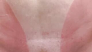 Sunburned Thong Lines and Bright White Titties - Checking my Tanlines in the Mirror