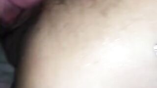 Pulling my Cock out just in Time to Cover her Tight Asshole with my Cum
