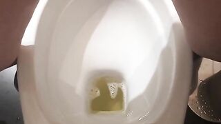 Public Toilet and Pee Strong Stream Standing Position we Girls too can do it