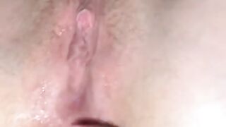 Redhead SQUIRTS and tries to take FIST