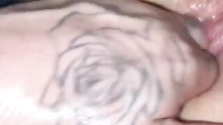 Redhead SQUIRTS and tries to take FIST