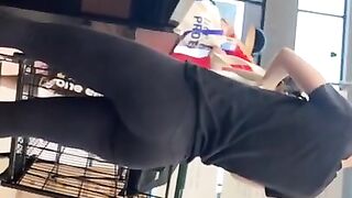Candid Hot MILF Bends over at Checkout