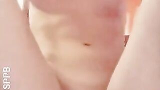 Redhead Cutie Fucks Tight Ass in the Bathtub and Anal Cum Cream Teen