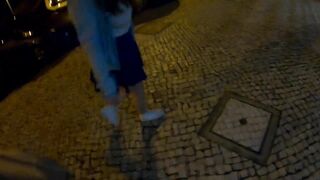 Teen Babe Flashes in Public Mall
