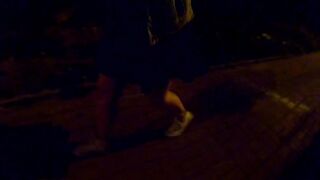 Teen Babe Flashes in Public Mall