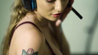 Natasha Mansfield having some Gamergirl Fun in her Sexy Underwear - Teaser