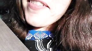 Pinkmoonlust Public Flashes ONE NIPPLE in a very Bad Place while Talking Nervously & looking Scared