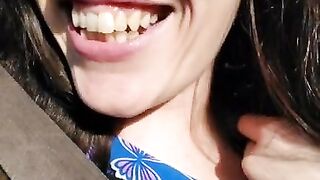 Pinkmoonlust Public Flashes ONE NIPPLE in a very Bad Place while Talking Nervously & looking Scared