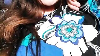 Pinkmoonlust Public Flashes ONE NIPPLE in a very Bad Place while Talking Nervously & looking Scared