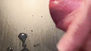 Close up of my cock and cum