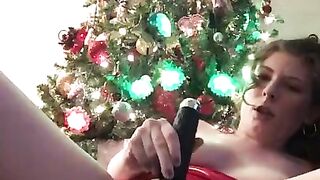 It got a little Wet in Front of the Christmas Tree