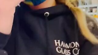 MILF Risky Public Piss at Hardware Store