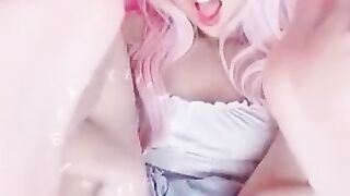 CUTE SNAPCHAT PETITE GIRL TEASES AND FINGERS PUSSY