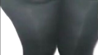 Step Mom Fucked in Hole of her Ripped Leggings by Step Son in Isolation