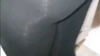 Step Mom Fucked in Hole of her Ripped Leggings by Step Son in Isolation