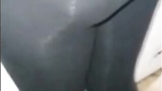 Step Mom Fucked in Hole of her Ripped Leggings by Step Son in Isolation