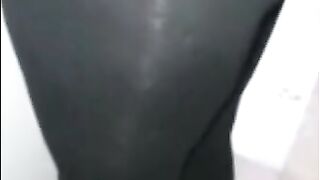 Step Mom Fucked in Hole of her Ripped Leggings by Step Son in Isolation