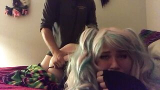 Ahegao Princess Tira Part Gets her Egirl Pussy Pounded Hard by Daddy