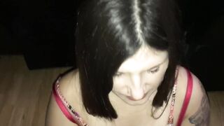 Hot MILF Jerks me off all over her Face and Loves it :-)