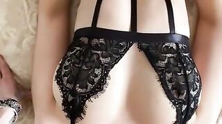 He Told me to Wear Lingerie while he Fucks my Bulging Throat