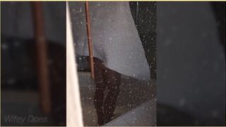 Big Tit Wife Caught after Bath by Neighbour