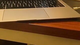 Stroking my Cock Watching Porn with a little Precum