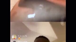EBONY THOT PLAYS WITH HER TOYS ON RAPPER SWAG HOLLYWOOD INSTAGRAM LIVE