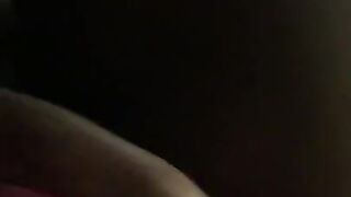 Fat Ass Ebony Squirts all over ToothBrush Holder