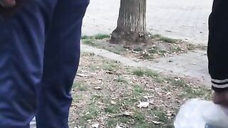 Solo Bulge in Public Park