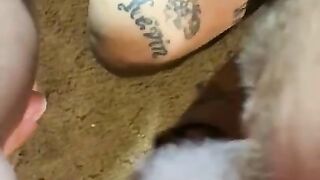 Hubby Eats my Pussy while Smoking
