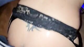 Man in suits ....  makes her horny as hell ... up the ass
