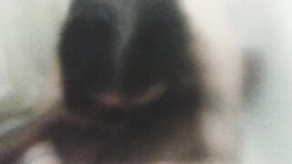SHE DEEPTHROAT IN THE SHOWER (AND SHE SWALLOW MUST SEE)