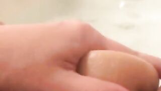 Fucking my Tight Pussy with Big Cock Dildo