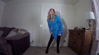 Star Trek cosplay Nurse in thigh boots striptease