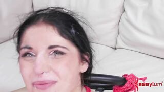 Horny BDSM Slut Throating Dick