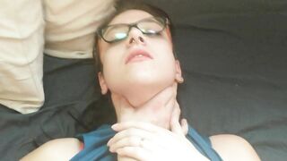 Cute Busty Amateur getting Fucked and Fingered before Study - Dad next Door