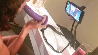 AHeGaO BlowJOB & DeePThroat by Daddie Star, CartOOn FaCe Beautiful Blue Eyes