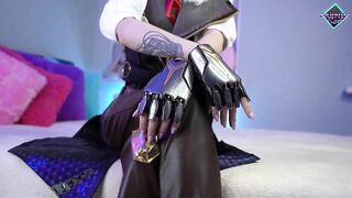 Lustful Ashes Overwatch training her perfect ass. Karneli Bandi