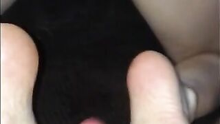 Pretty Feet and Dripping Wet Pussy Riding Cock!! POV