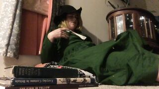Victorian Socialite Gets Bored Studying, Rubs Pussy