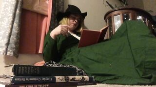Victorian Socialite Gets Bored Studying, Rubs Pussy