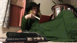 Victorian Socialite Gets Bored Studying, Rubs Pussy