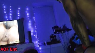 Netflick& Chill Turns Into A Double Dicking Swap