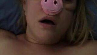 Blonde Whore Creampie Pig (watch the end)