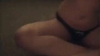 Masturbating my pussy in front of the mirror after school