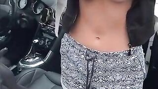 Flashing tits and topless Dare in a crowded public restaurant