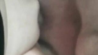 Step Mom gets fucked in back seat by step son best friend and creampie her pussy..she begs him to impregnate her