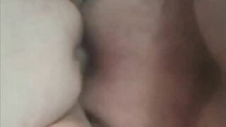 Step Mom gets fucked in back seat by step son best friend and creampie her pussy..she begs him to impregnate her