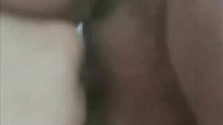Step Mom gets fucked in back seat by step son best friend and creampie her pussy..she begs him to impregnate her