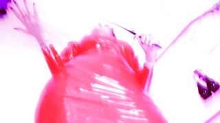 Kink Hot Fetish Milf Domina Eva Femdom Goddess Red Latex High Heels Solo BDSM Mature Mistress